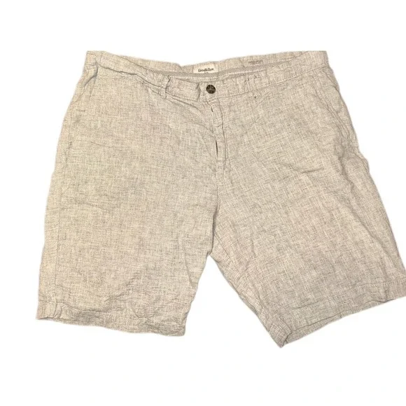 Goodfellow Mens Liden Light Gray Casual Shorts Size 38 10” Inseam Target Active - Picture 4 of 12
